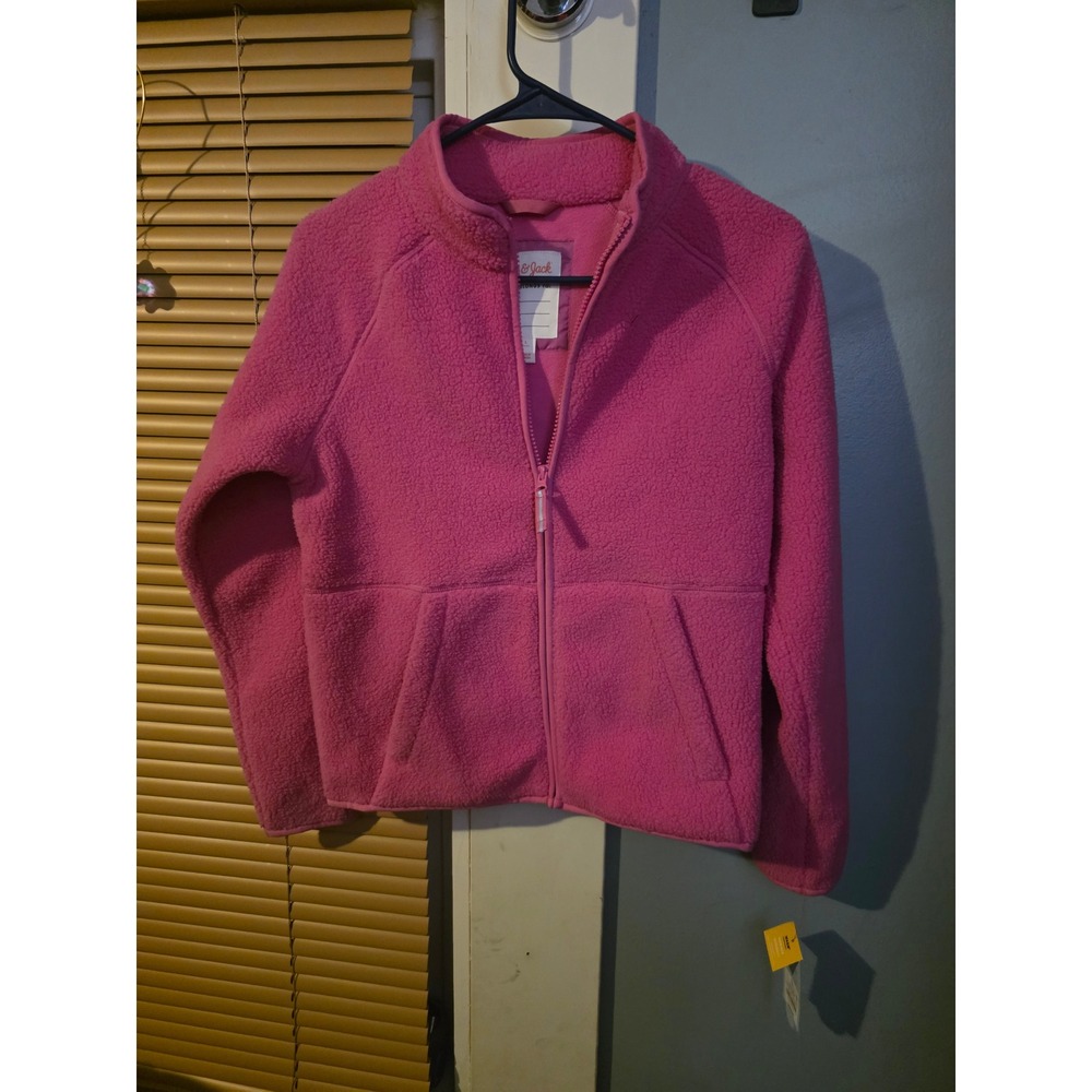 Cat and Jack Fleece Jacket Pink Zip Up Kids
